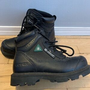 Royer Black Work Boots- size 6